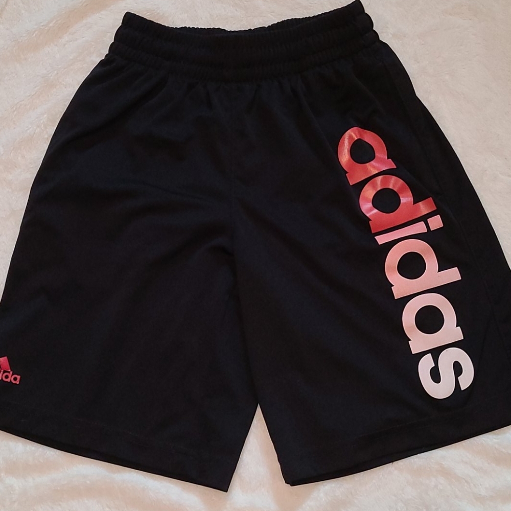 Boy's Youth Small 8 Adidas Shorts Black - Picture 1 of 6